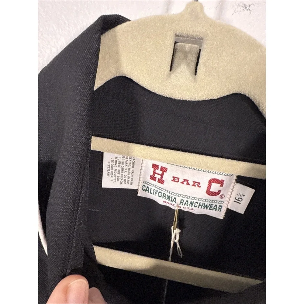 NWT H Bar C California Ranchwear Eagle‎ Bib Mens 16 1/2 Pearl Snaps L/S G2 - Picture 4 of 8